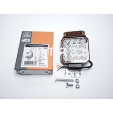 Фара рабочая светодиодная квадратная AE20S-16LED-PC-WR  (16 диодов) с пробл. маяком /AVTOELECTRICA/ - Магазин Витязь