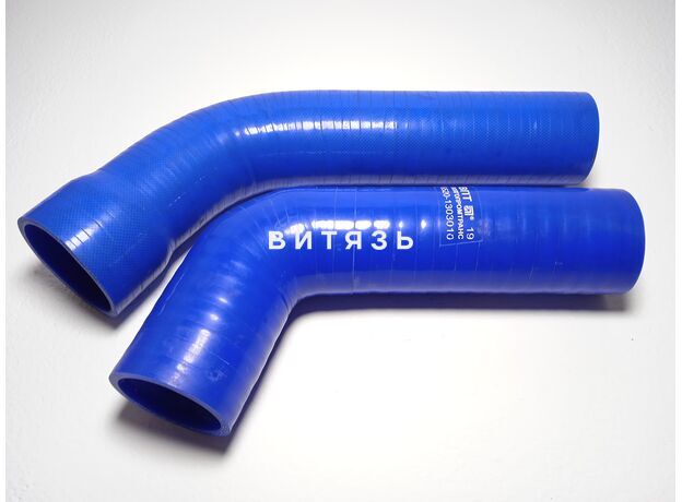 Патрубки радиатора Камаз 6460 (комплект из 2х шт) (СИНИЙ СИЛИКОН) (ГБЦ) - Магазин Витязь