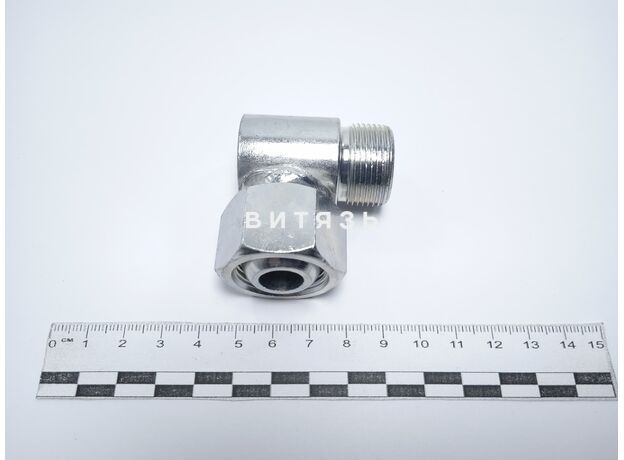 Штуцер соединительный (уголок) S30 с гайкой - Магазин Витязь