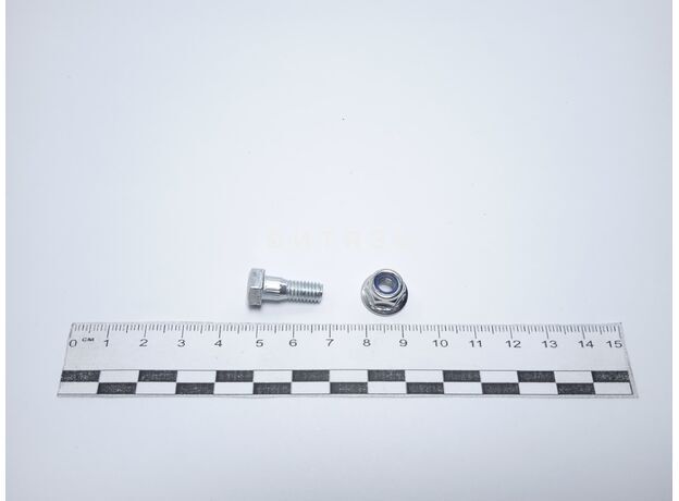 Болт зубч.сегмента ножа (Шумахер) 6*16 + гайка 10931/13961 /Парус/ Болт зубч.сегмента ножа (Шумахер) 6*16 + гайка 10931/13961 /Парус/ - Магазин Витязь