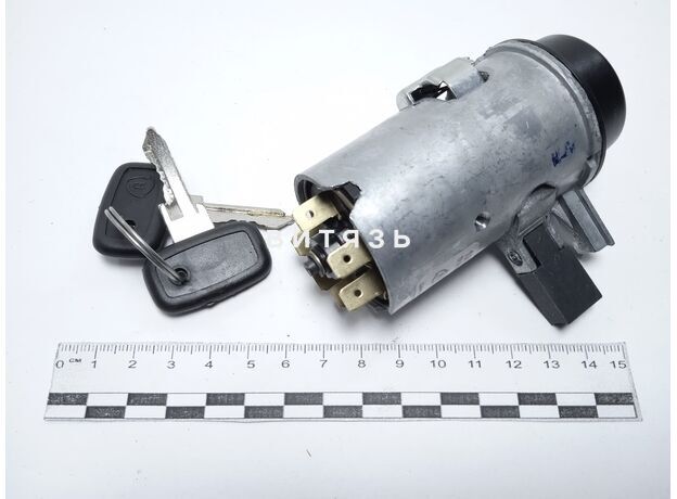 Замок зажигания Камаз Евро,ГАЗ,МАЗ н/о 192.3704-01 с блокир.стартера "АА" - Магазин Витязь